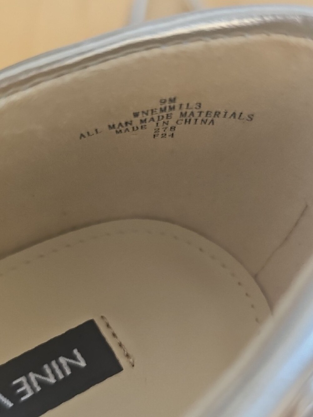 Nine West Silver Studded Mary Jane Flats, 9 - Picture 3 of 7